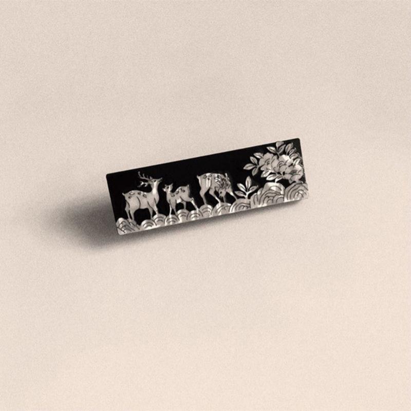 Elegant Vintage-Style Mother-of-Pearl Duckbill Hairpin Clip