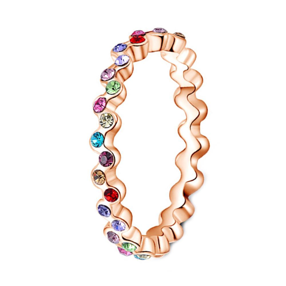 

Яркие обручальные кольца золотого цвета, блестящие полные кольца на палец для женщин, ювелирный подарок 6