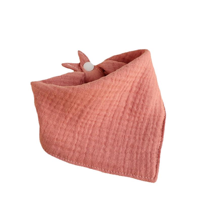 Effen Kleur Gekreukelde Muslin Katoenen Baby Slab - Pasgeboren Spuugvrij & Ademend