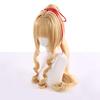 cosplay floral leaf with long curly perfect for events 2 bonus items Heat-resistant wig, color, bun, hair, +