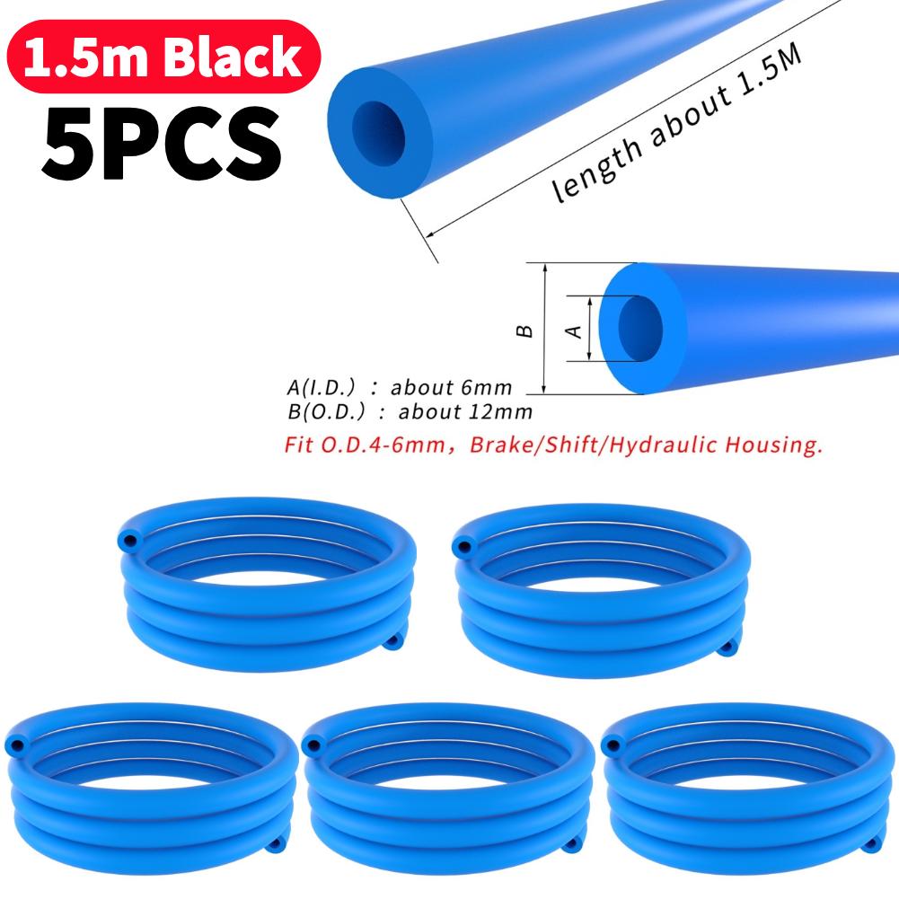 1-10Pcs 1.5/1.6M Bike Frame Internal Housing Damper 6mm Foam Sleeve Bicycle Cable Dampener For MTB Road Bicycle Shifting Cable