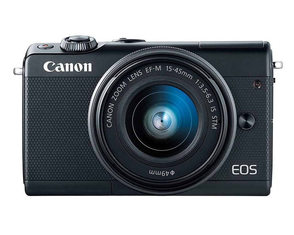 Canon EOS M100 Mirrorless Camera with IS STM Lens Kit EOSM100BK1545ISSTMLK EF-M15-45 (Black)
