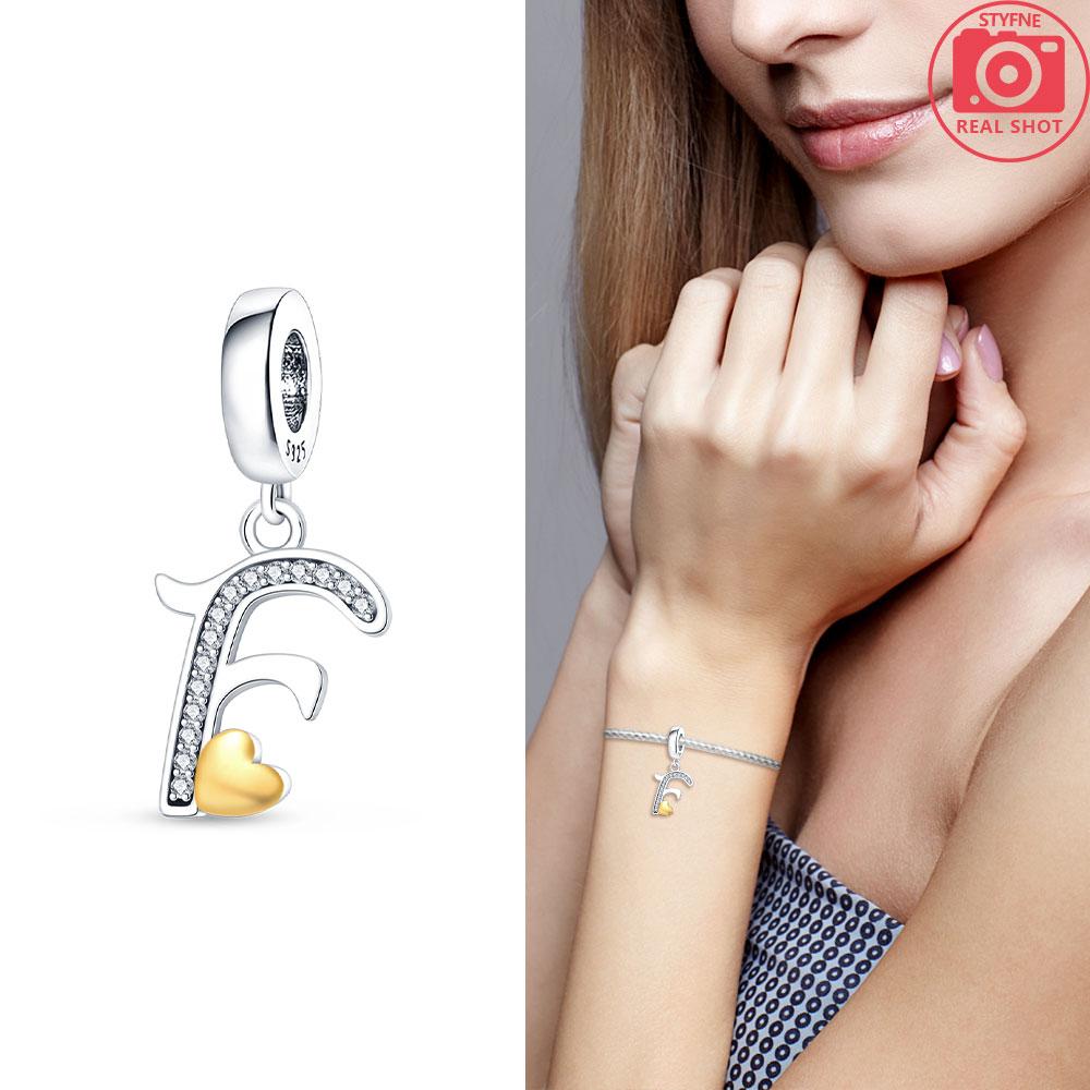 26-Letter Charm Pendant Copper Colors For Charms Copper Colors Original Bracelet For Jewelry Making