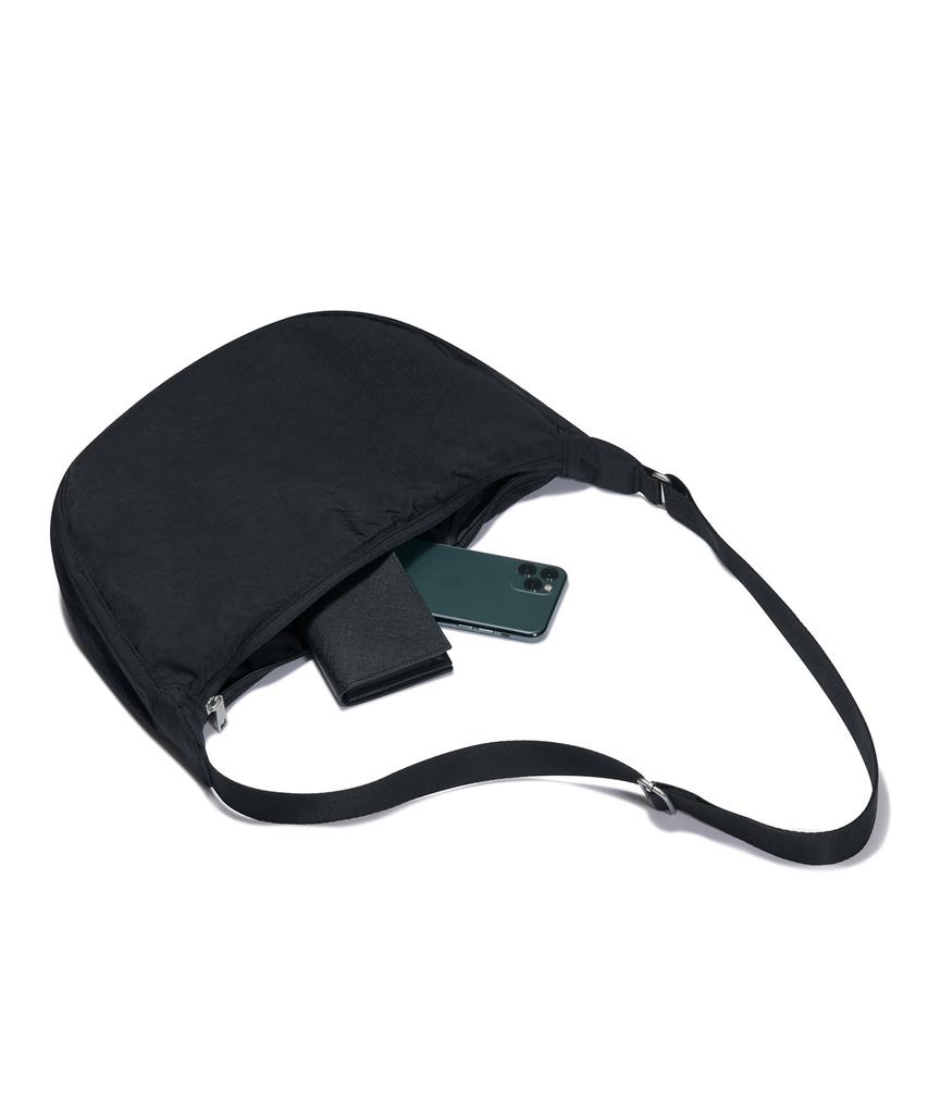 Musinsa Standard Crinkle Mini Hobo Crossbody Bag [Black]