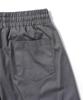 GAKKAI UNIONS Single-Pleat Wide Elastic Waist Slacks Dark Gray
