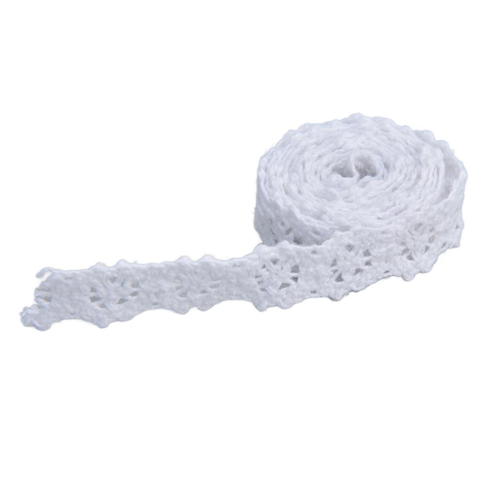 Lace Ribbon 20 Yards 1.5cm Width Retro   Touch Comfort Feel Good Lace Design for Clothes Shoes Hats Bags