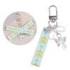 Fashionable Printed Ribbon Keychain Bag Ornament Portable Key Chain Bag Dangler