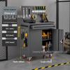 Compact Mobile Tool Cart: Multifunctional Storage Cabinet & Trolley for Workshop