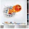 3D three-dimensional basketball wall sticker background wall sticker decoration sticker children's wall sticker car sticker creativity