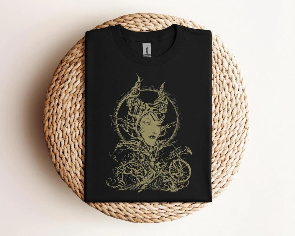 Maleficent Portrait Shirt Sleeping Beauty Villains Tshirt S
