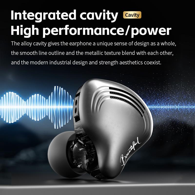 Fever HiFi Sound Effect Earphones Dynamic In Ear Monitor Headset Detachable Cable Noise Cancelling Music Sports Game Headphones