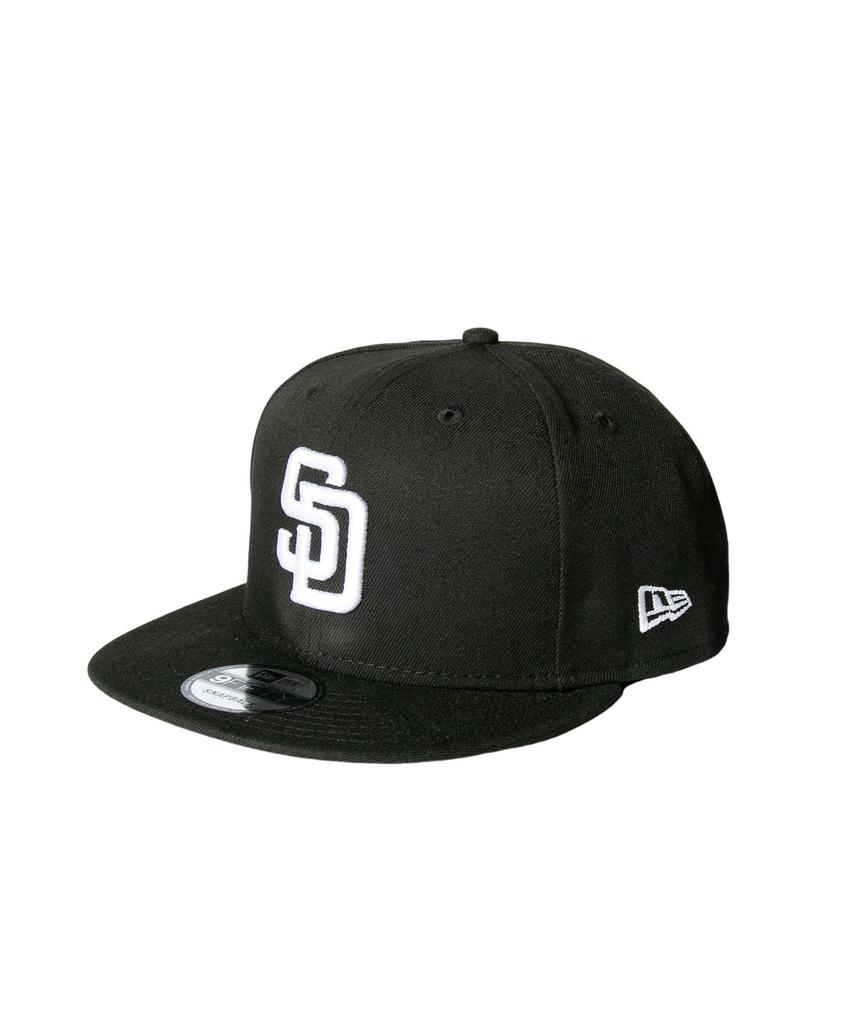 New Era 9FIFTY Black White Black x Free Size & Cap, White, [Used]