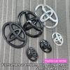 3D ABS Car Front Grille Trunk Logo Sticker For Toyota RAV4 Camry Corolla Levin Yaris Reiz Vios Highlander CHR Prius Accessory
