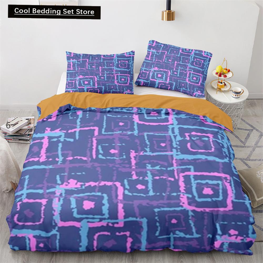 Boho Tribal King Queen Duvet Cover Bohemian Symbol Style Bedding Set Exotic Ethnic Customs Quilt Cover Polyester Comforter Cover