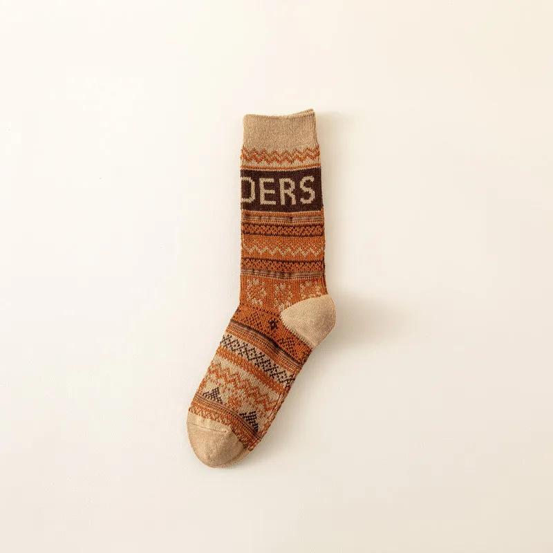 Winter Coral Fleece Cartoon Calf Socks Thickened Long Tube Warm Knee Floor Socks