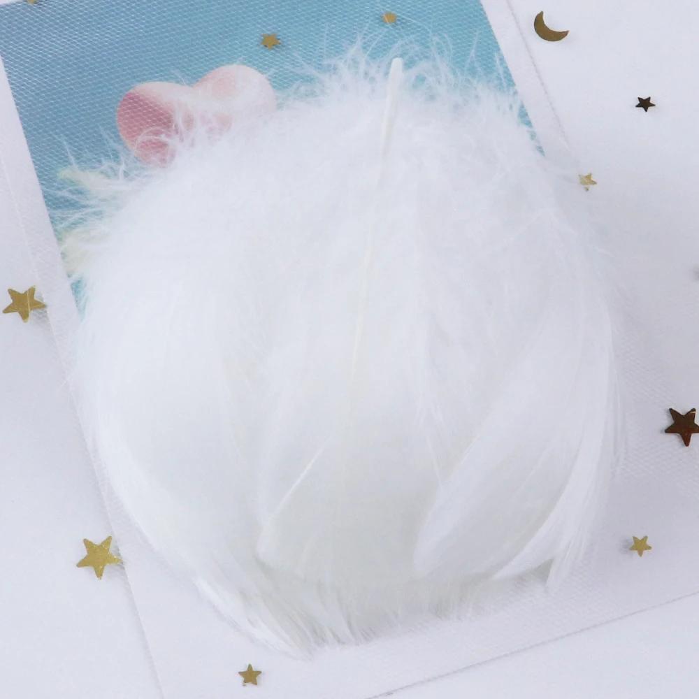 100 Stück Flauschige Gänsefedern für DIY Traumfänger Dekorationen Schmuckherstellung Feder Hochzeitsfeier Zubehör Handwerk Karneval