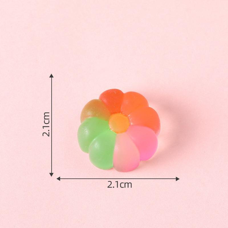 Ice-clear Mooncakes and Fruit Cream Glue Fridge MagnetsDecorative Accessories Materials Slightly Miniaturized Ornaments