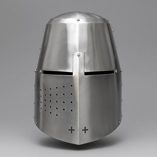 

Средневековый великий шлем ручной работы XIV века. Идеально подходит для ярмарки эпохи Возрождения, косплея, LARP, костюма на Хэллоуин. Аутентичная стальная реплика