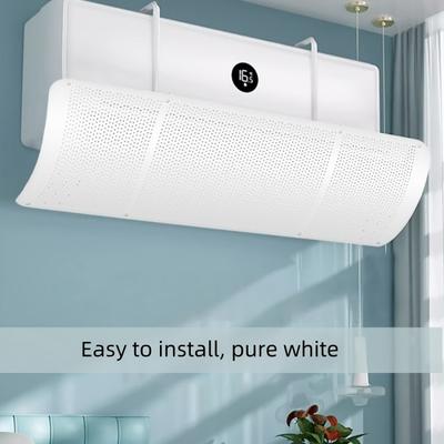 1Pc Air Conditioner Deflector - Easy Tool-Free Installation, Hanging Windproof Cover With Anti-Airflow Design, Suitable For Window-Type/Split-Type