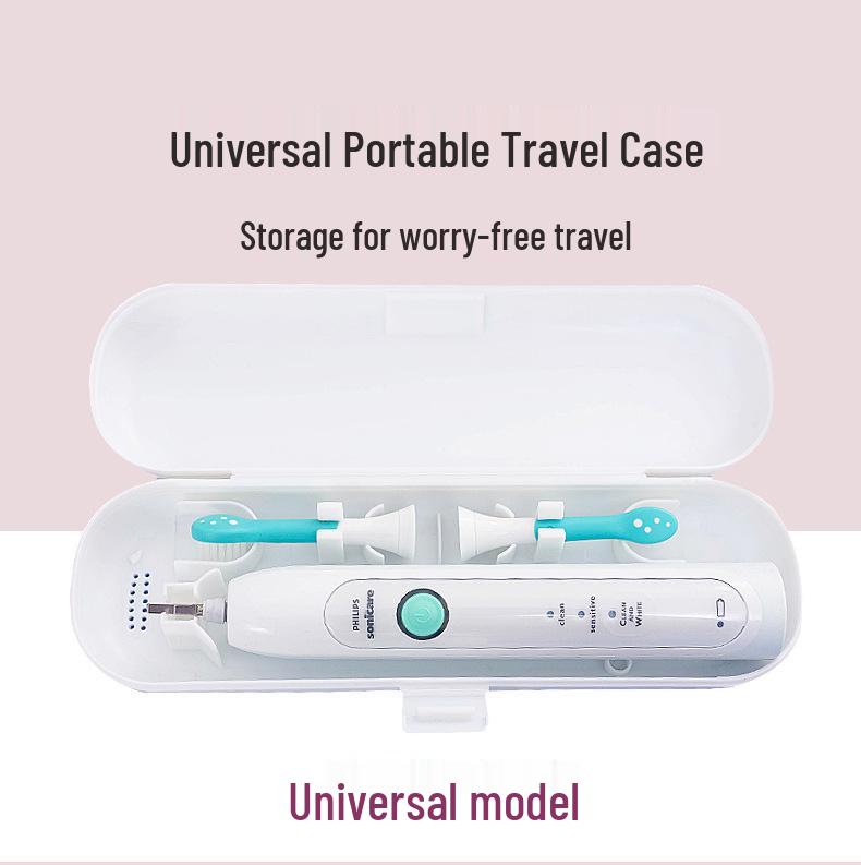 Portable Travel Storage Case for Universal Electric Toothbrushes Compatible with Xiaomi, Philips, and Oral-B