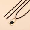Fashionable Alloy Necklace Pentastar Shape Clavicle Chain Versatile Love Lock/Butterfly Pendant Choker Jewelry for Women