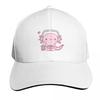 Cute Axolotl Playing Video Games Gamer Funny Baseball Cap New In The Hat Rave Luxury Cap Custom Hat Womens Beach Visor Unisexs
