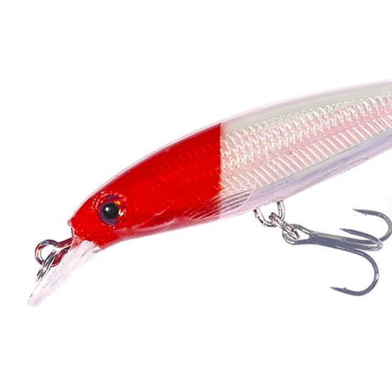 9CM/6.7G Minnow Fishing Lure with Tongue Hooks Hard Artificial Swimbait Freshwater Saltwater Trout Bass Fishing Accessories