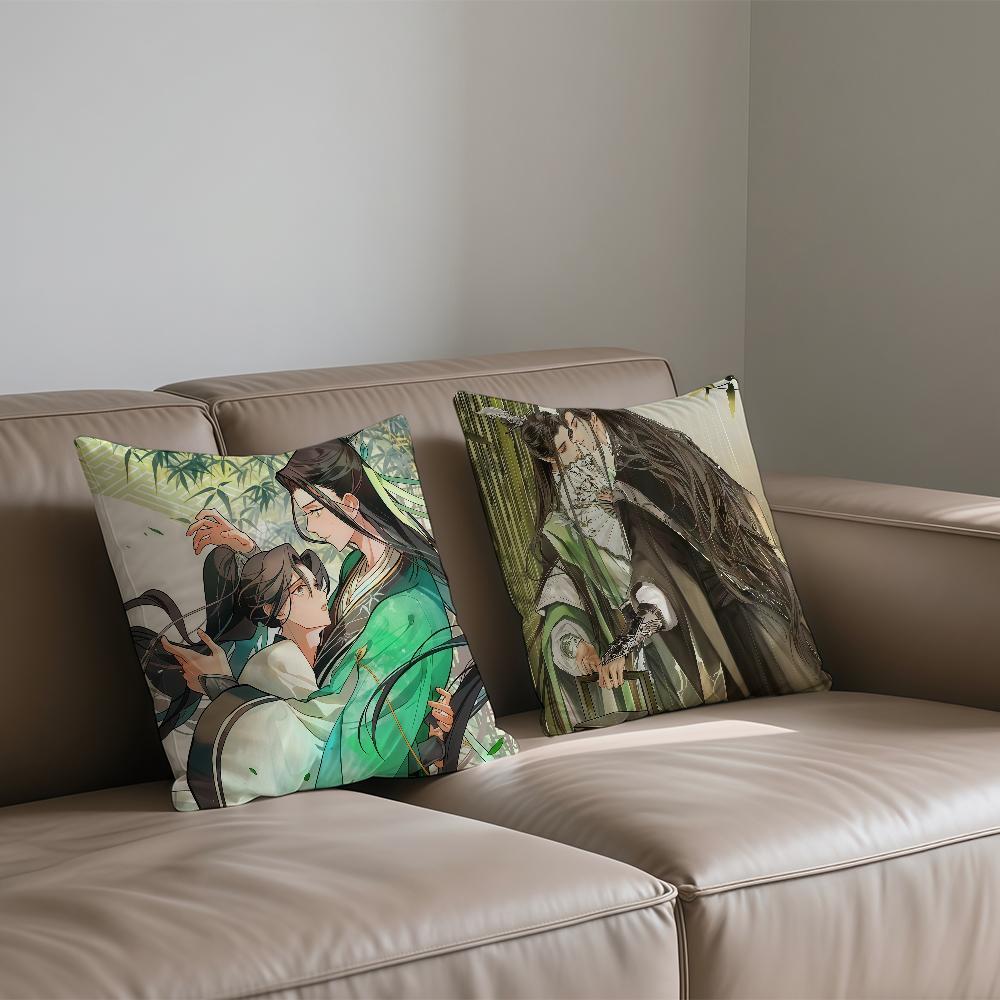 The S-Scum V-Villains S-Self-Saving S-System Novel Cushion Cover Square Cover Casual Skin-Friendly Comfortable Pillow Cover