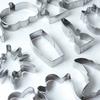 12Pcs Halloween Cookie Cutter Set, Stainless Steel Biscuit Molds, DIY Pumpkin Ghost Black Cat Bat Baking Tool for Party, Creative Halloween Gift