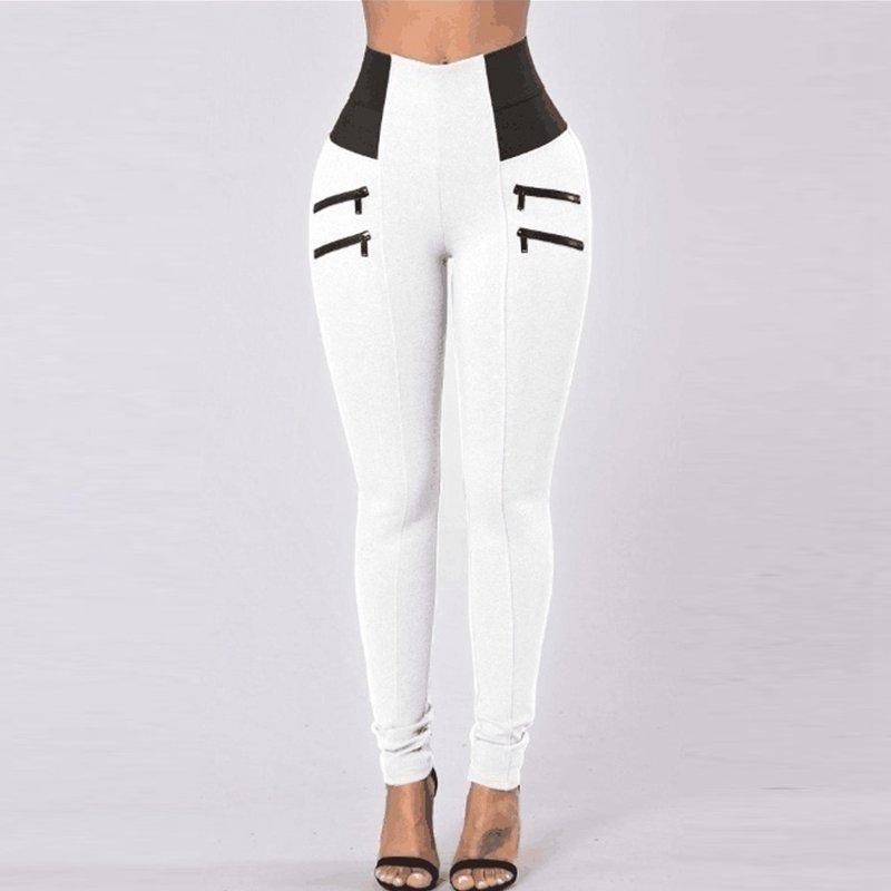 Buy Women's Fashion High Waist Zipper 