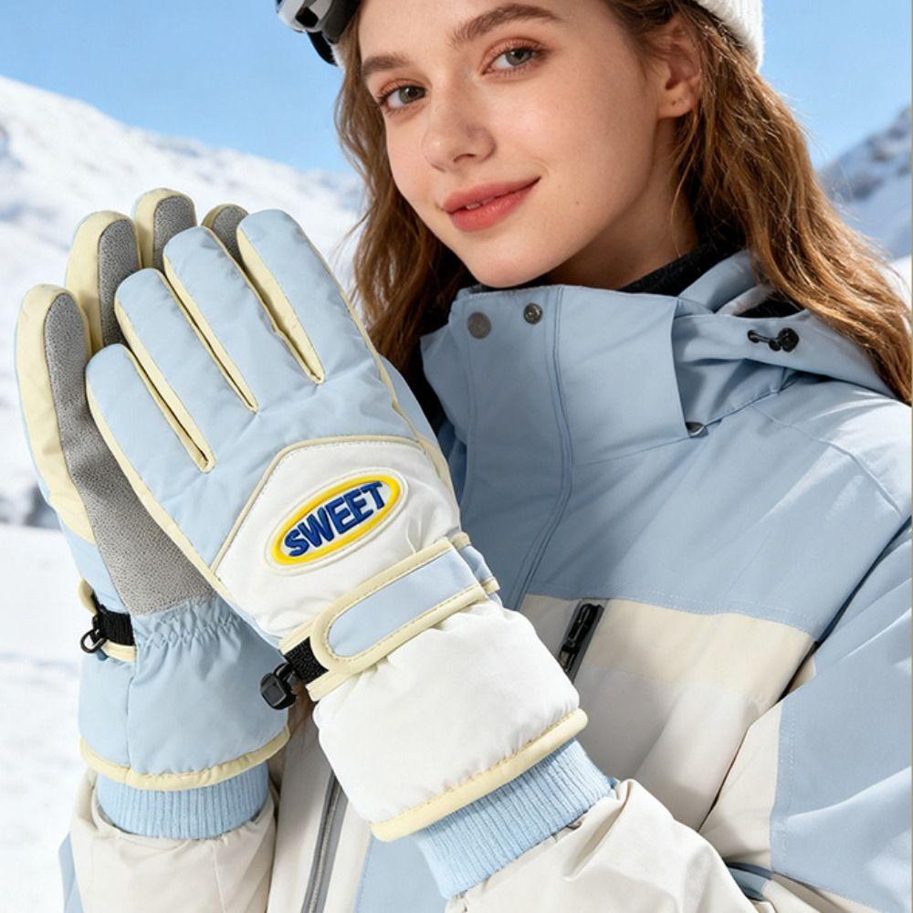 Keep Warm Snowboard Gloves  Cycling Mittens Fashion Full Finger Mittens  Outdooor