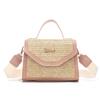 Ladies trend straw bag 2025 new ladies bag fashion sequins decoration shopping dating messenger bag