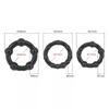 3PCS Anneaux péniens Cristal Retard Cockring Silicone Bdsm Bondage Accessoires érotiques Prostate Jouets sexuels pour adultes pour hommes Chasteté masculine