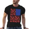 American Flag Fishing Design Tshirt Basic Simple Casual Short Sleeve Tee