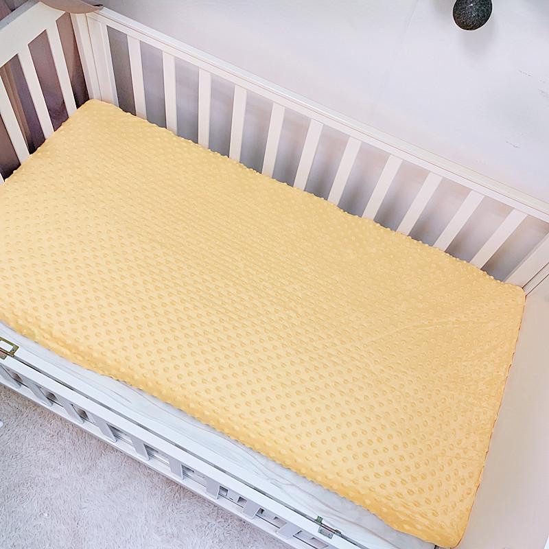 Weicher warmer Samt Kleinkind- und Kleinkind-Matratzenschoner - Gemütlich, einfarbig, ganzjähriger Komfort