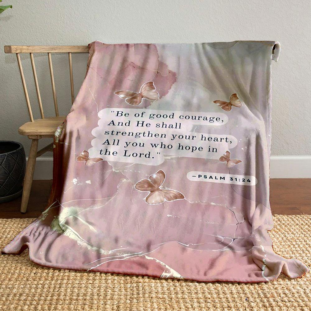 

Butterfly Bible Verse Blanket Printed Blanket for Living Room Bed Couch lunch break Soft Cozy Blanket for Friend s festival Gift 80cm x 120cm