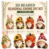 DIY 3D Gnome Bead Embroidery Kits Complete Accessories Beadwork Crafts Kit Cute Bead Craft Set for Teens Girls Women Enthusiasts