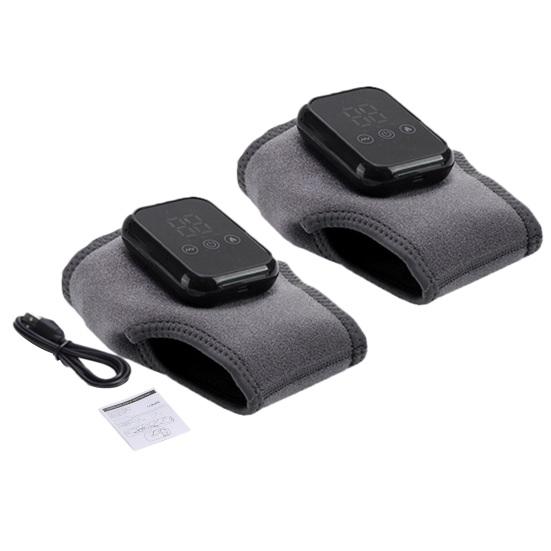 1/2Pcs Electric Foot Massager with Smart Timer Achilles Tendonitis Pain Relief Ankle Heating Pad Wrap Cordless Heated Vibrating Feet Ankle Brace