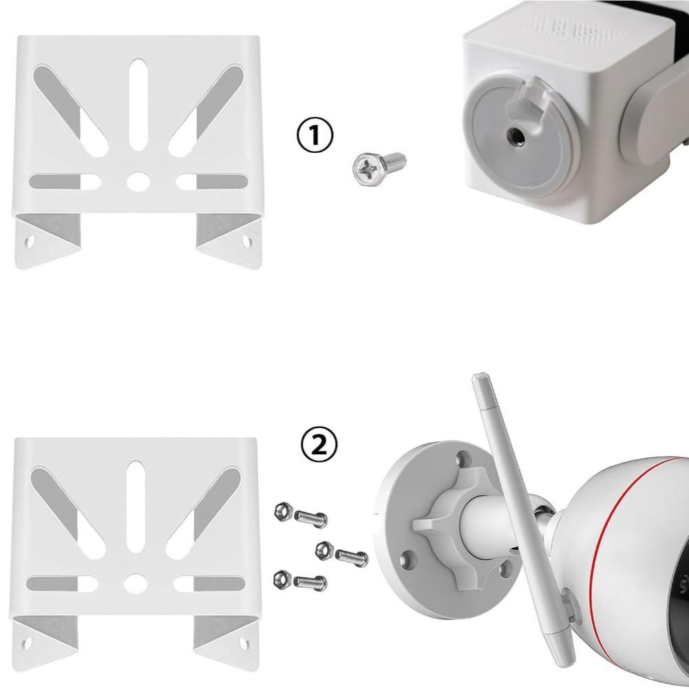 For Eufy Security White Corner Mount Bracket Metal for SoloCam S340 E30 E42 Camera Quick and Easy Installation