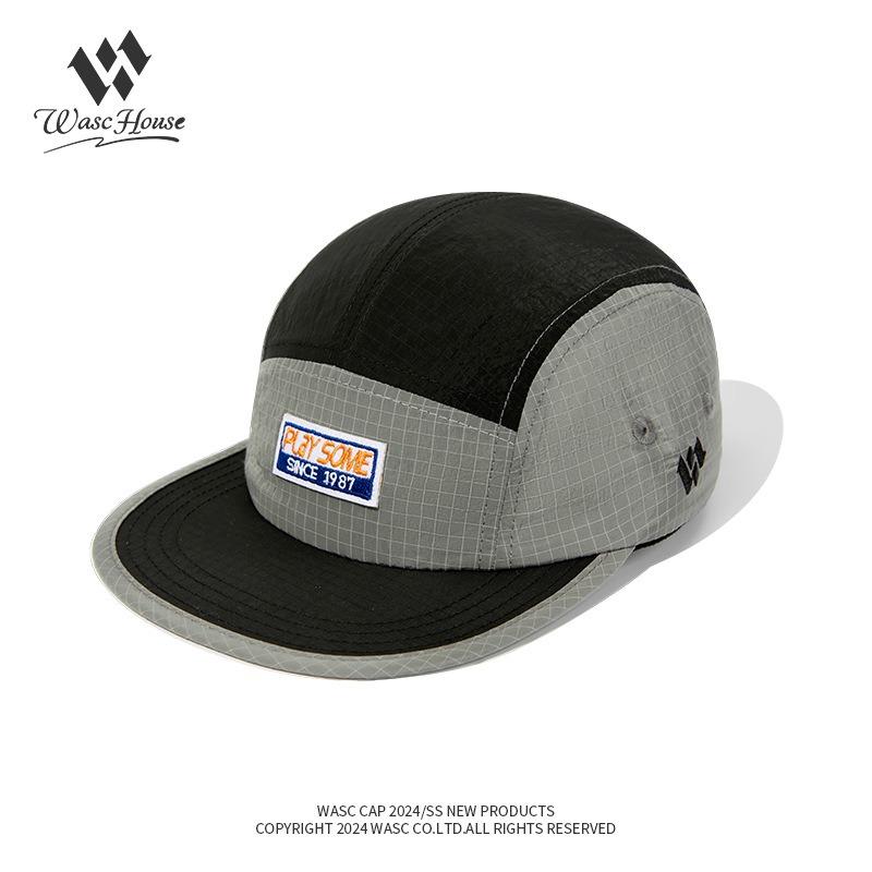 Summer outdoor flat-brimmed quick-drying cap men's and women's sunshade sunscreen skateboard hat street waterproof baseball hat