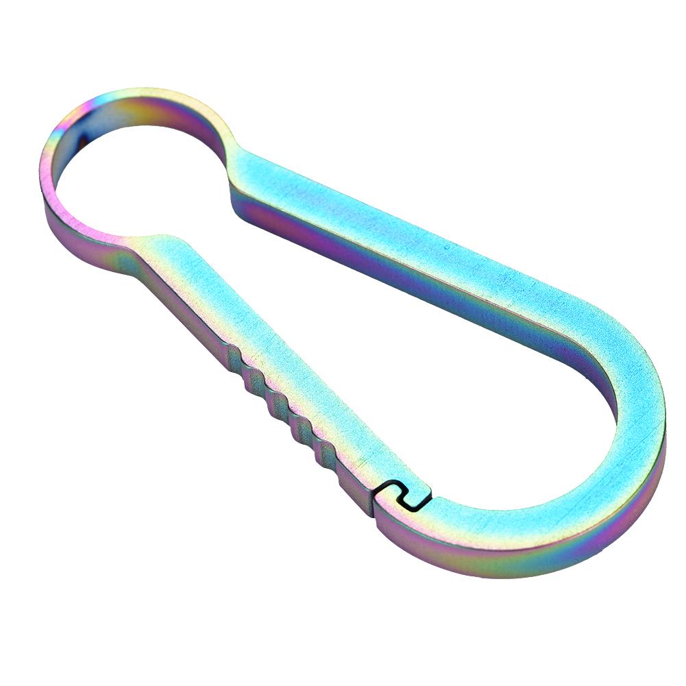 Multifunctional Carabiner Hiking Locking Buckle Key Ring Outdoor Sports Accessory(Multicolor)