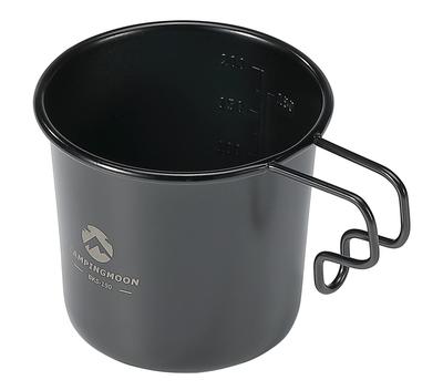 CAMPING MOON Solo Mug M Camping SOLO MUG Mug, Black, 210ml, BKS-190
