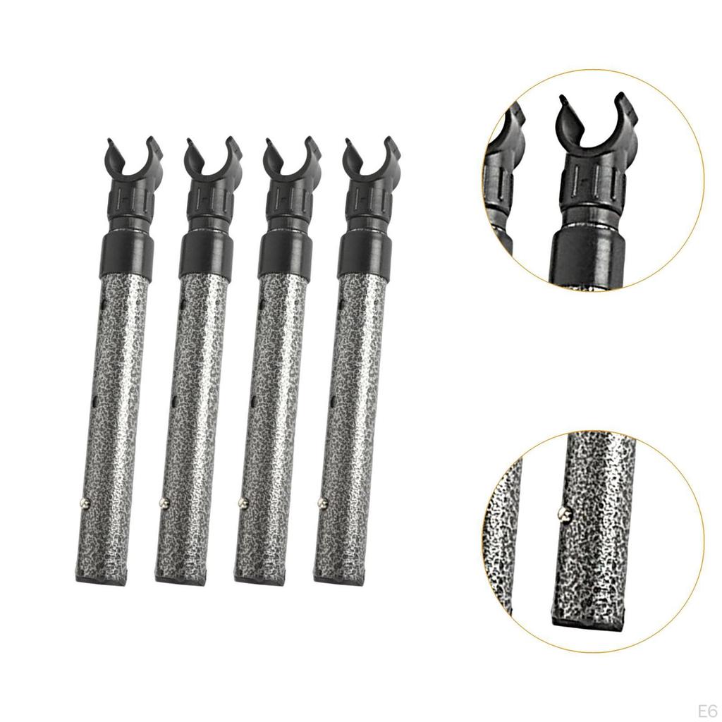 4 Adjustable Telescopic Table Legs for in The Garden