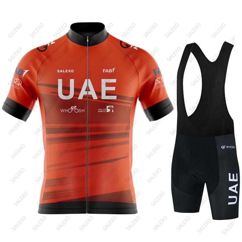 Bărbați de vară Emiratele Arabe Unite Îmbrăcăminte de ciclism cu mânecă scurtă Tricou pentru ciclism Sport Mtb Tricou pentru biciclete Respirabil Set de tricou pentru ciclism