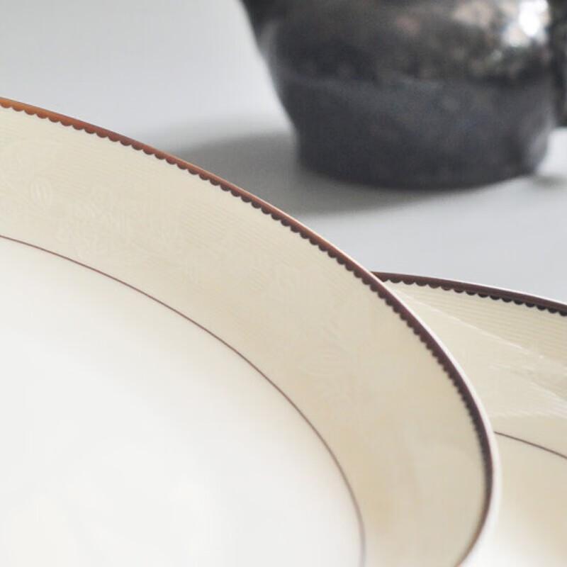 Churong Outdoor Portable Ceramic Dinner Plates Set