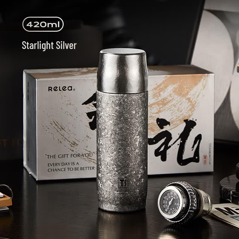 RELEA Pure Titanium Tea Infuser Insulated Bottle