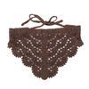 Fascia per capelli bandana wrap all'uncinetto lavorata a maglia fatta a mano, stile bohémien, sciarpa leggera e traspirante per attività all'aperto e uso quotidiano