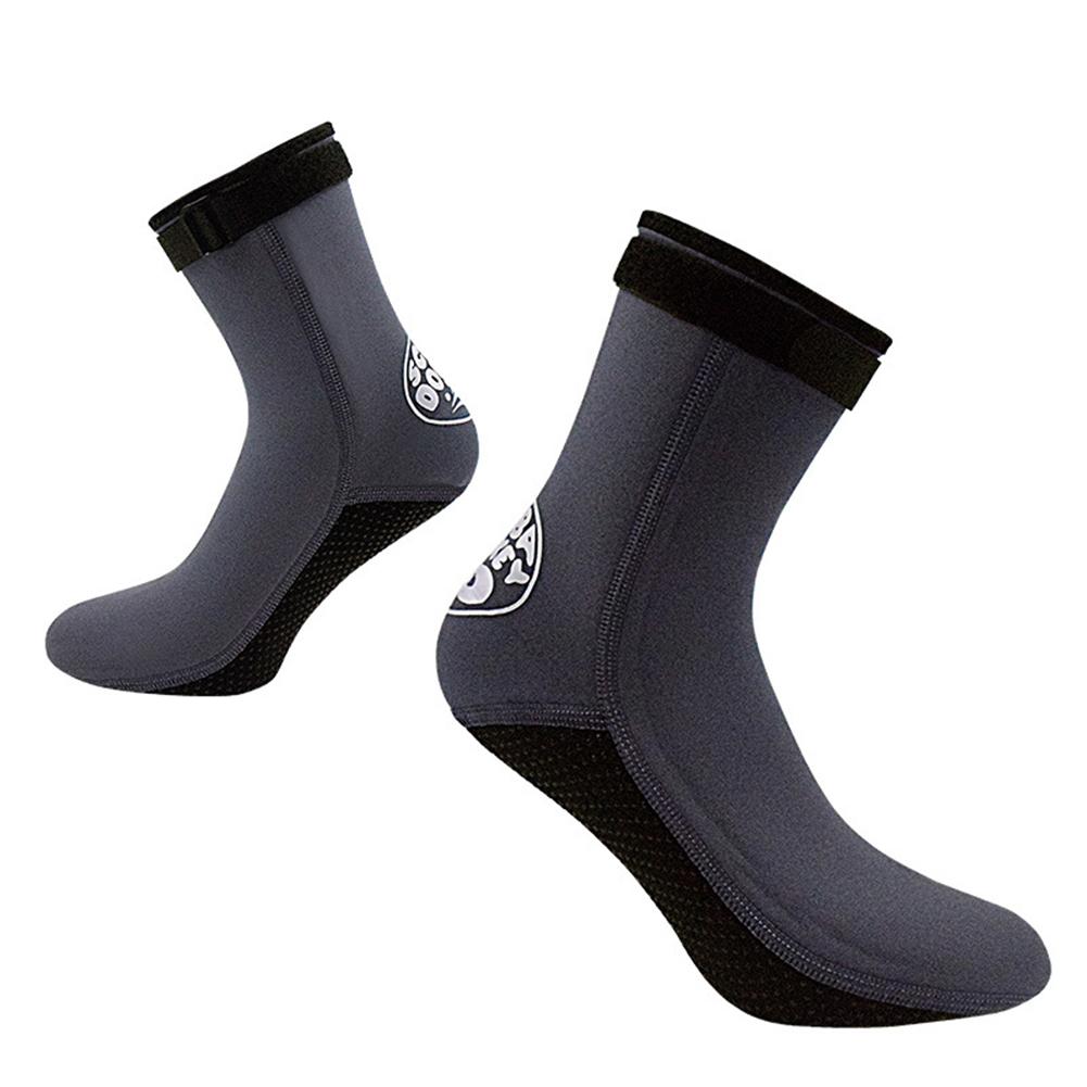 3mm 1 Pair Diving Socks Comfortable Adjustable Anti-slip Cold-proof Swimming Socks For Snorkeling Walking