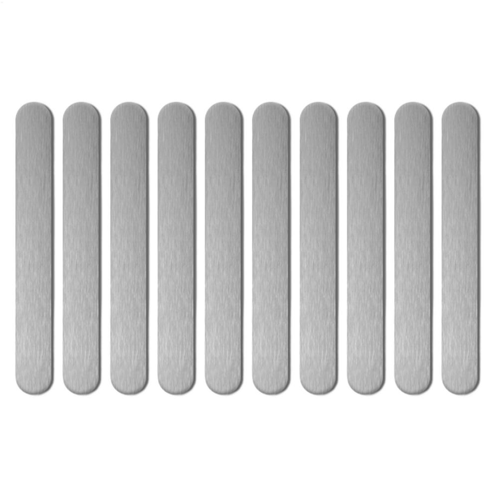 

10pcs Metal Strips for Magnets Phone Case Steel Plates Self-Adhesive Metal Strips for Phone Case Vehicle Craft Room Fridge