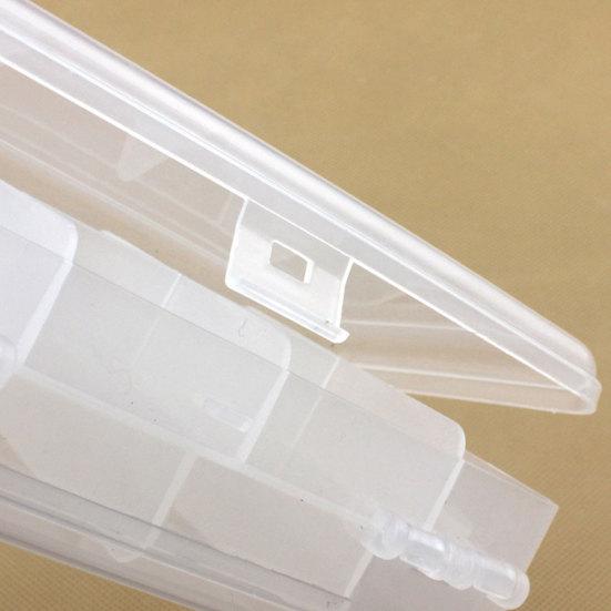 10 Grids Transparent Jewelry Tool Storage Box Screw Nut Parts Beads Storage Case